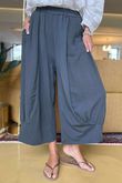 Made in Italy Jo Jo Quirky Hopsack Crop Pant Charcoal